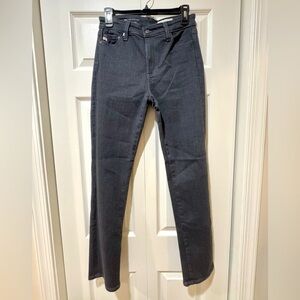 AG-ED Dark Gray High rise Slim Straight Jeans. Size 27. NWOT.